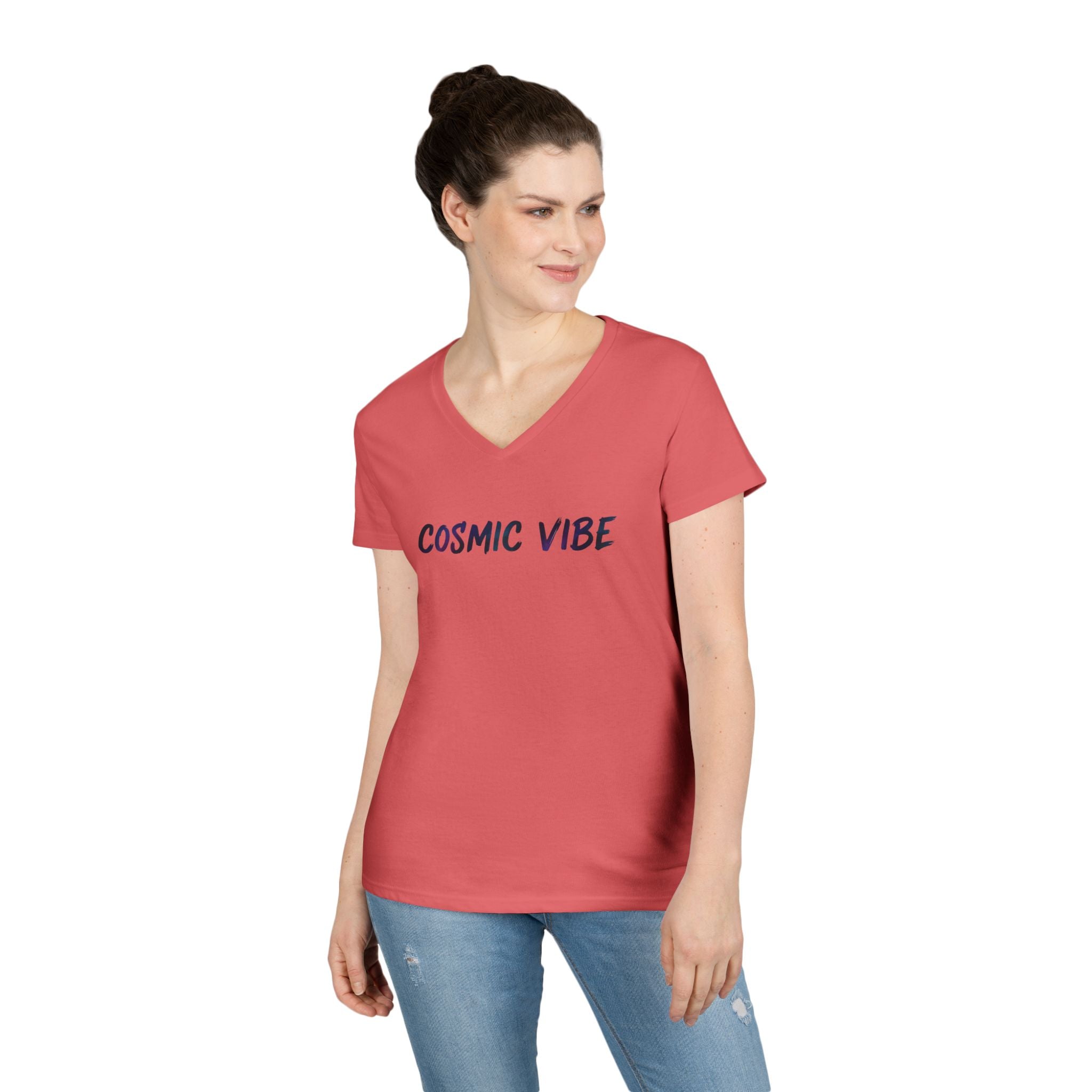 Brush Logo  V-Neck