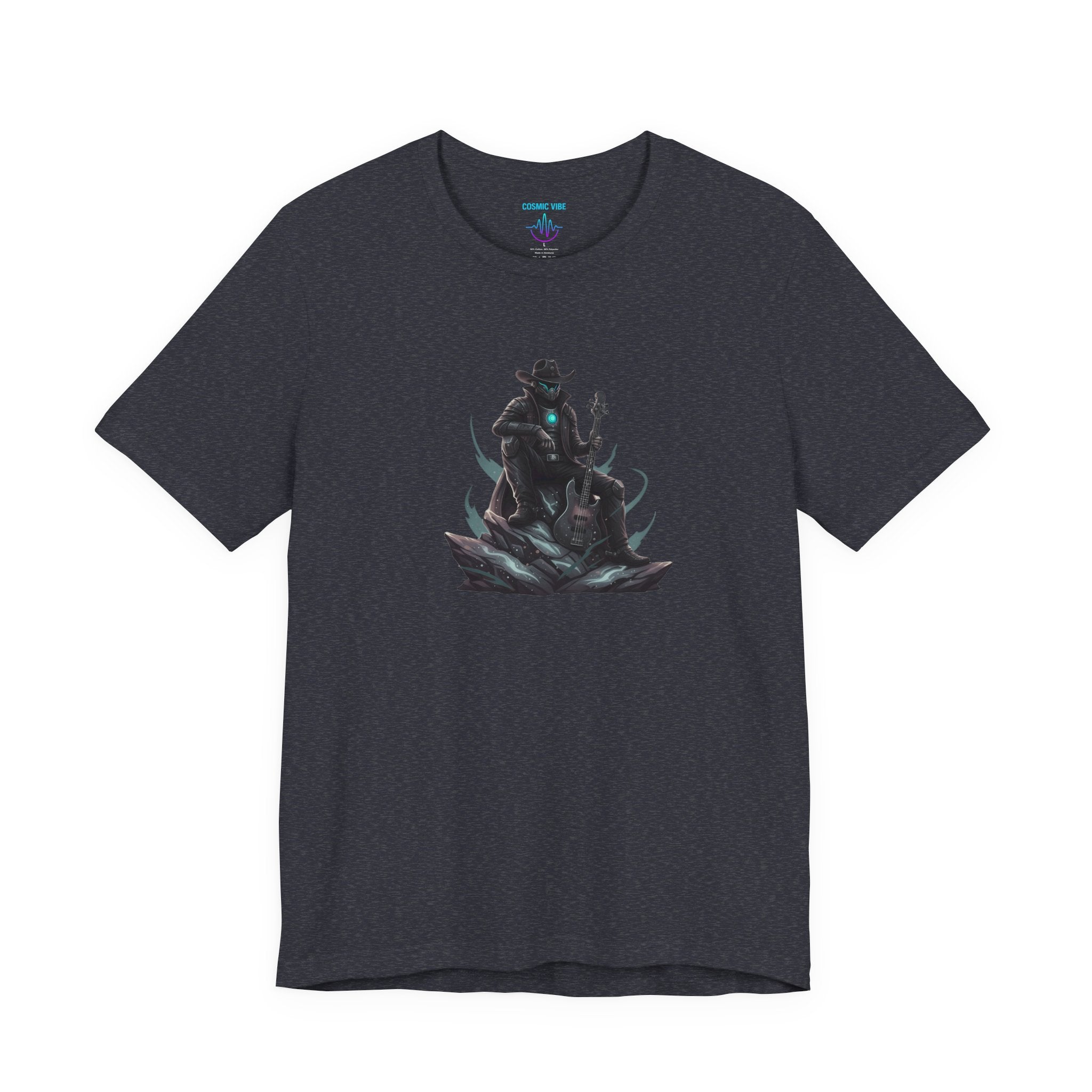 Space Cowboy Sitting on Rock