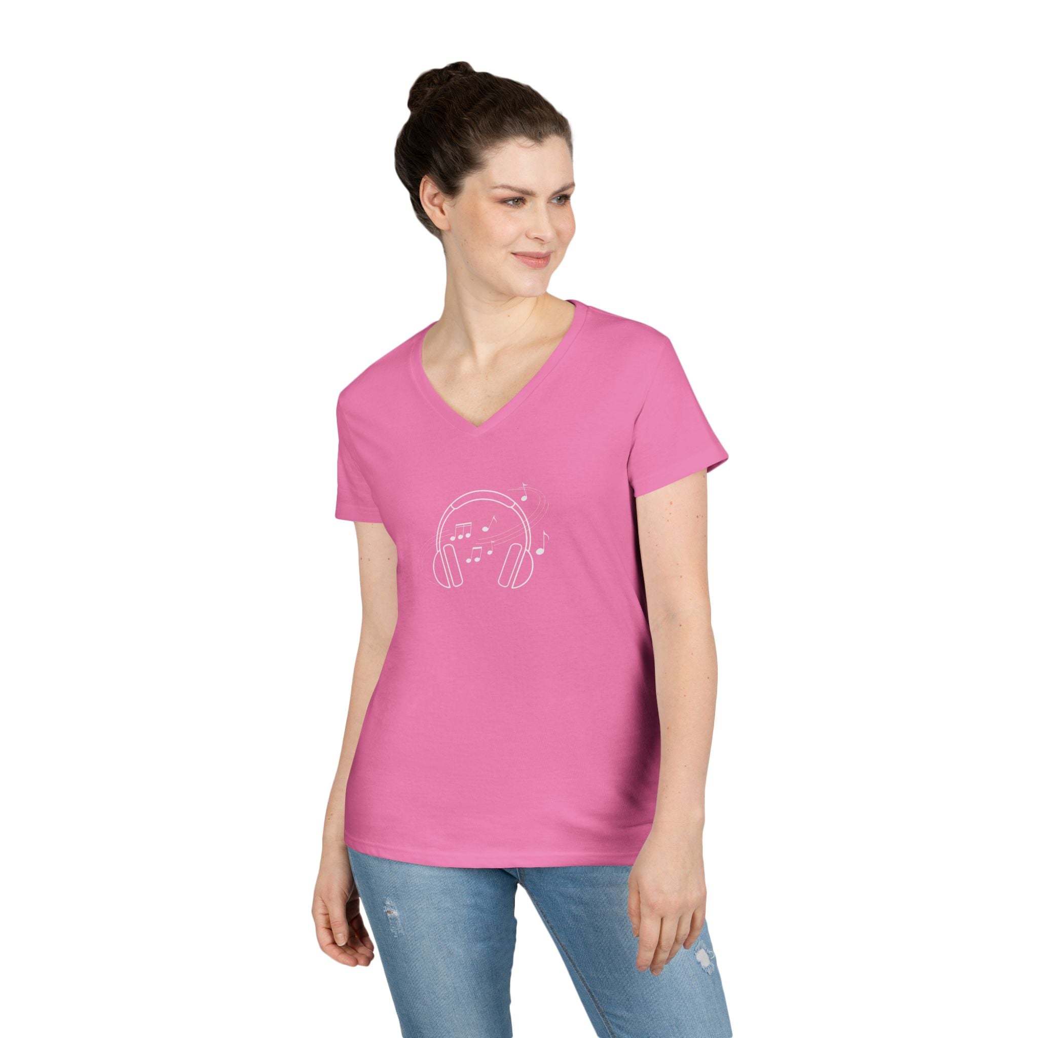 Music Headphones V-Neck