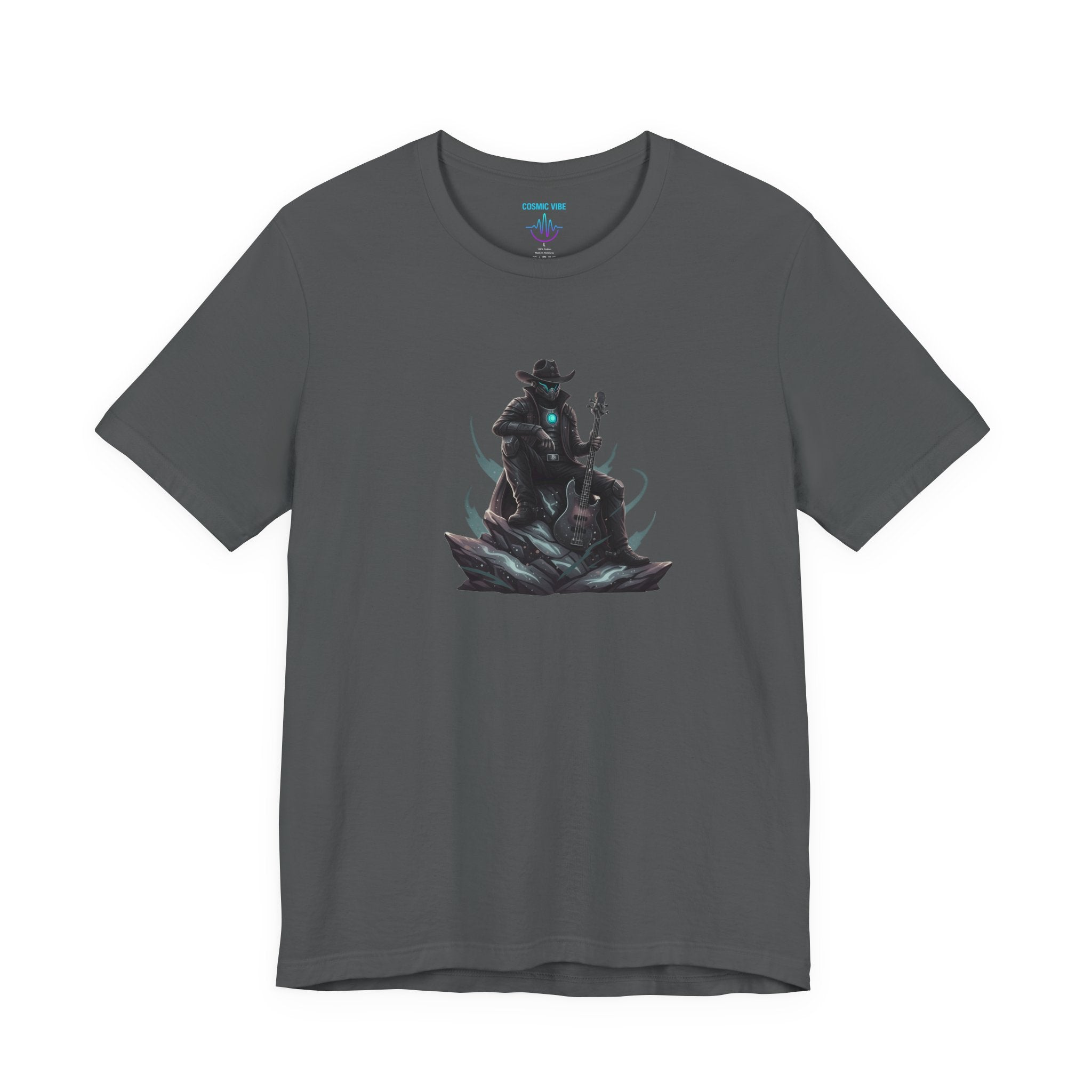 Space Cowboy Sitting on Rock