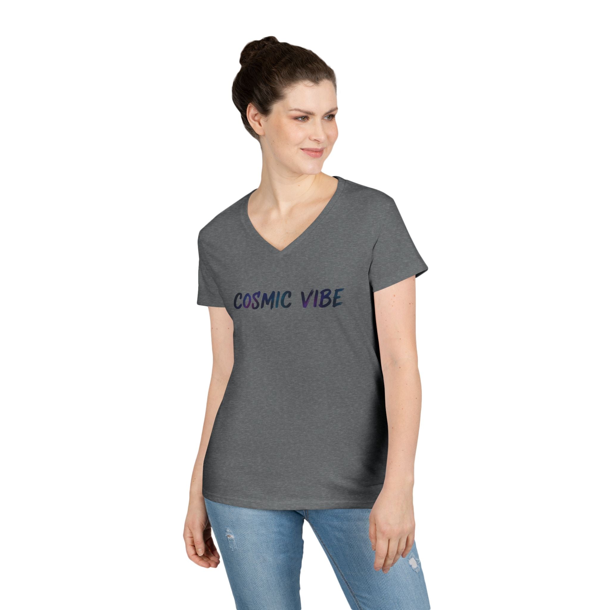 Brush Logo  V-Neck