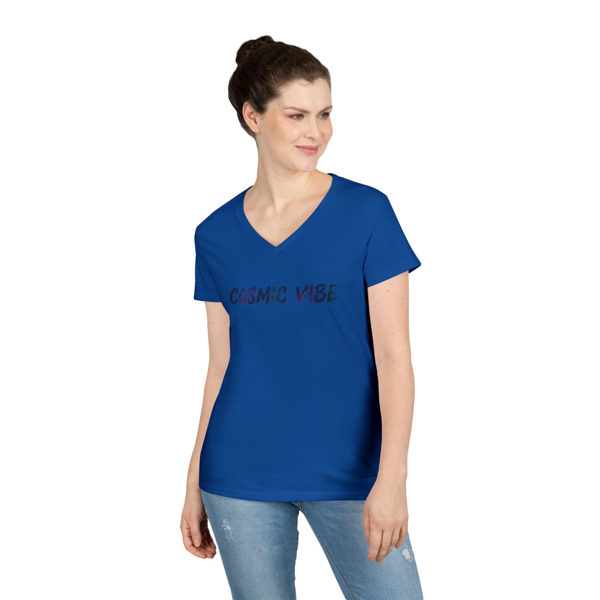Brush Logo  V-Neck