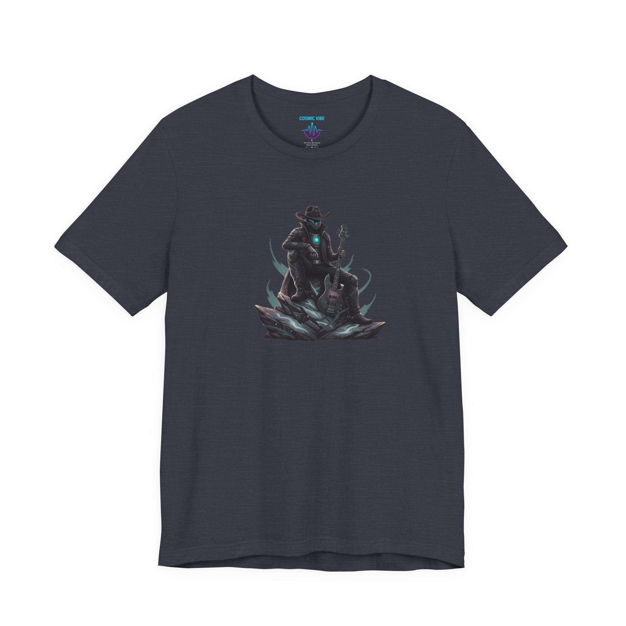 Space Cowboy Sitting on Rock