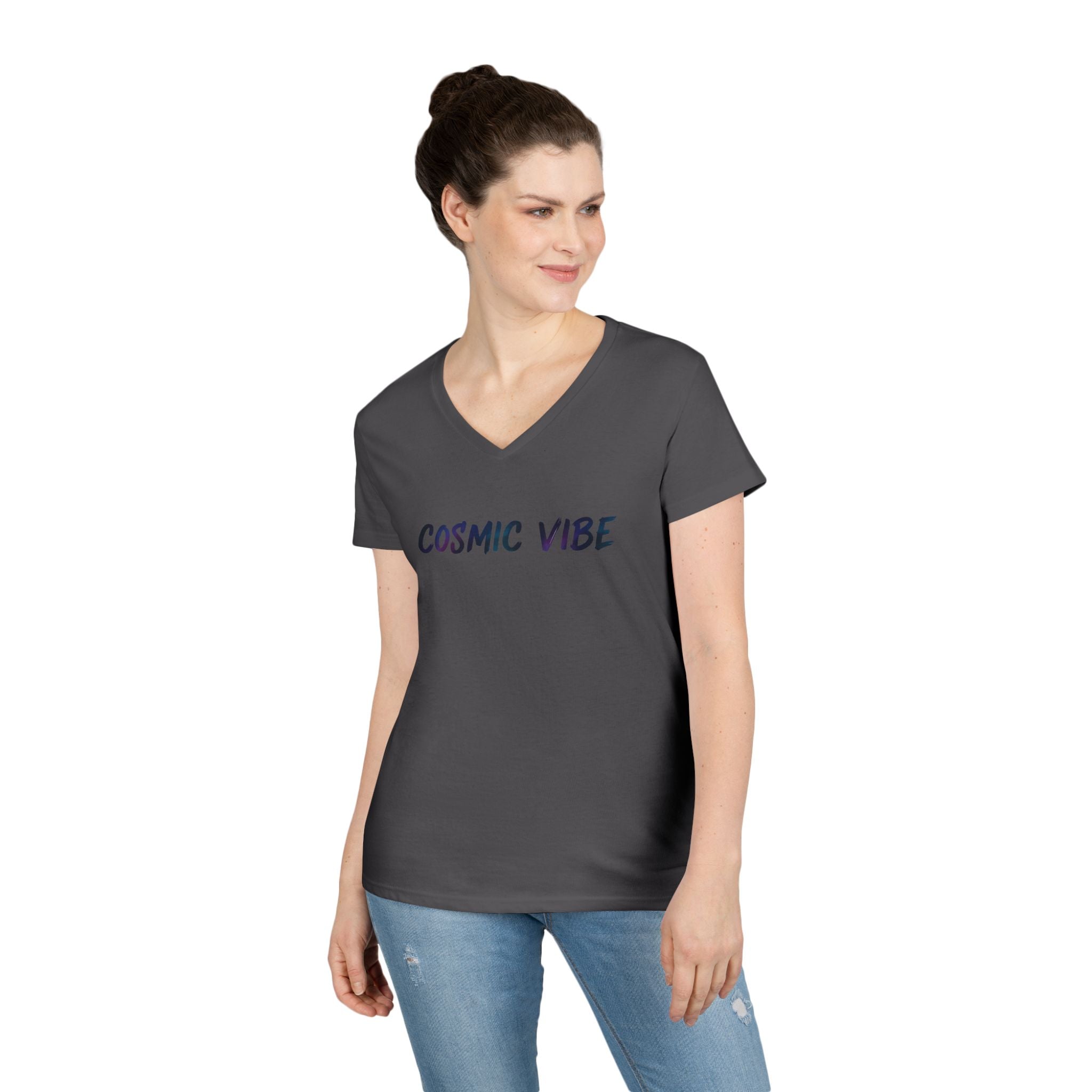 Brush Logo  V-Neck