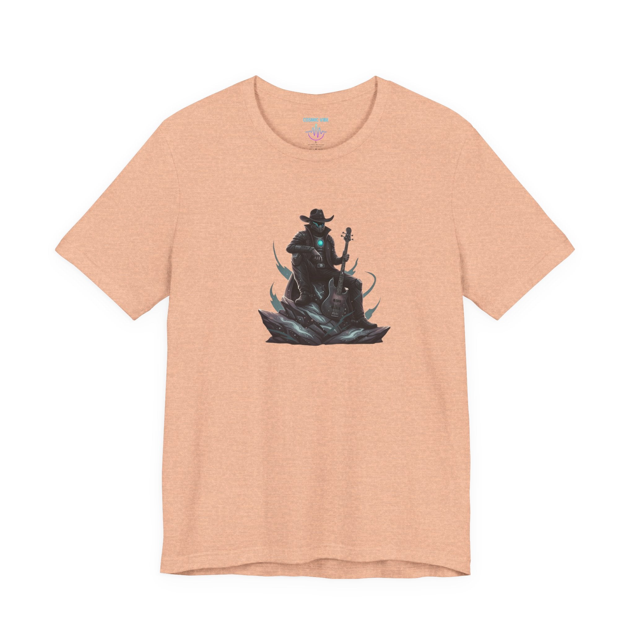 Space Cowboy Sitting on Rock