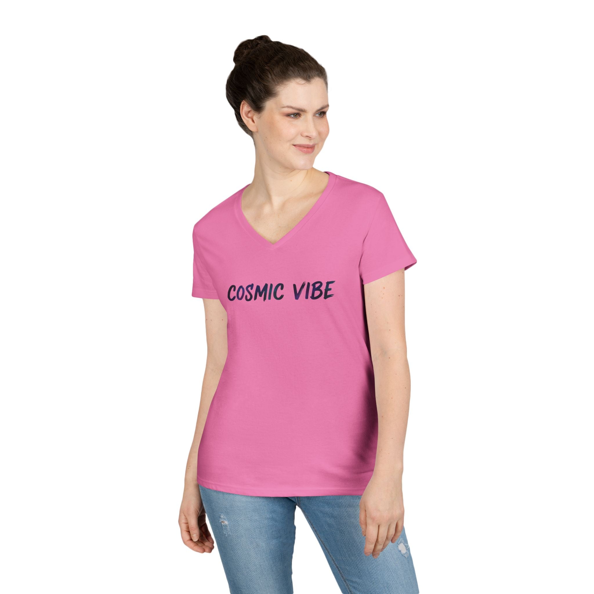 Brush Logo  V-Neck