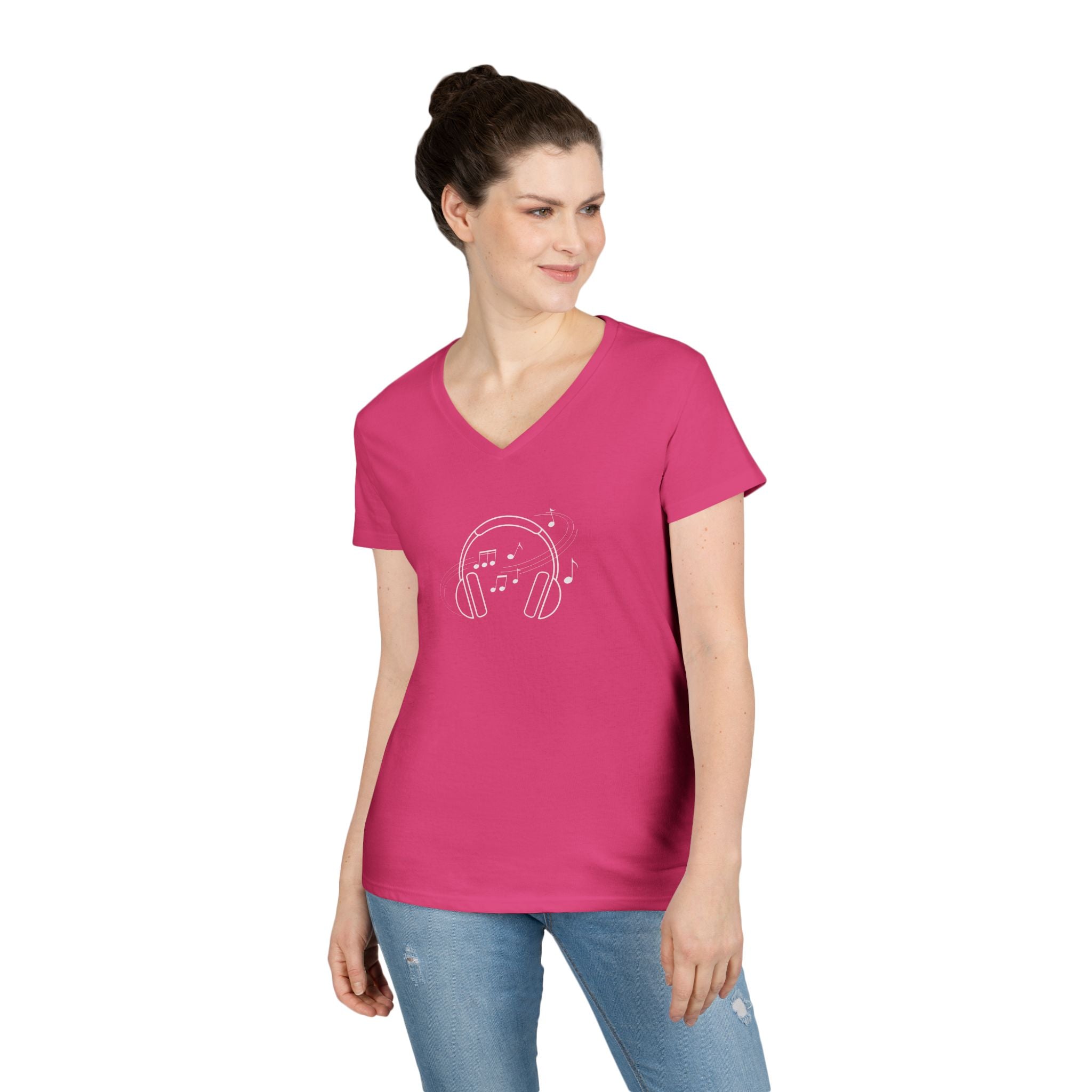 Music Headphones V-Neck