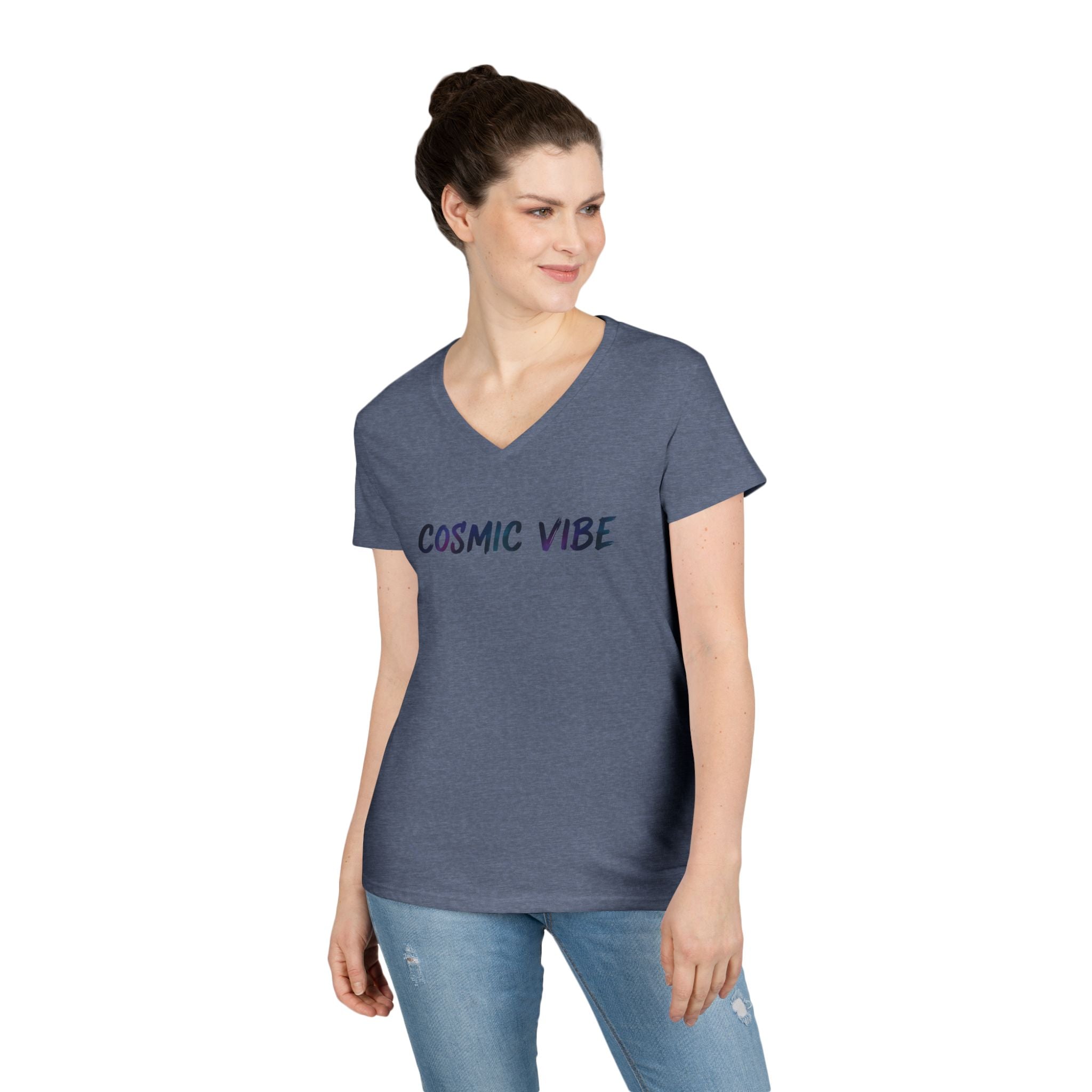 Brush Logo  V-Neck