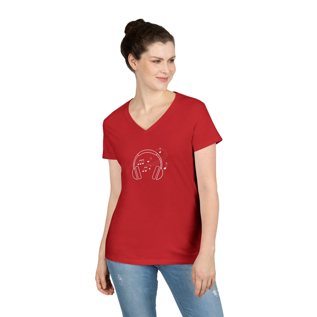 Music Headphones V-Neck