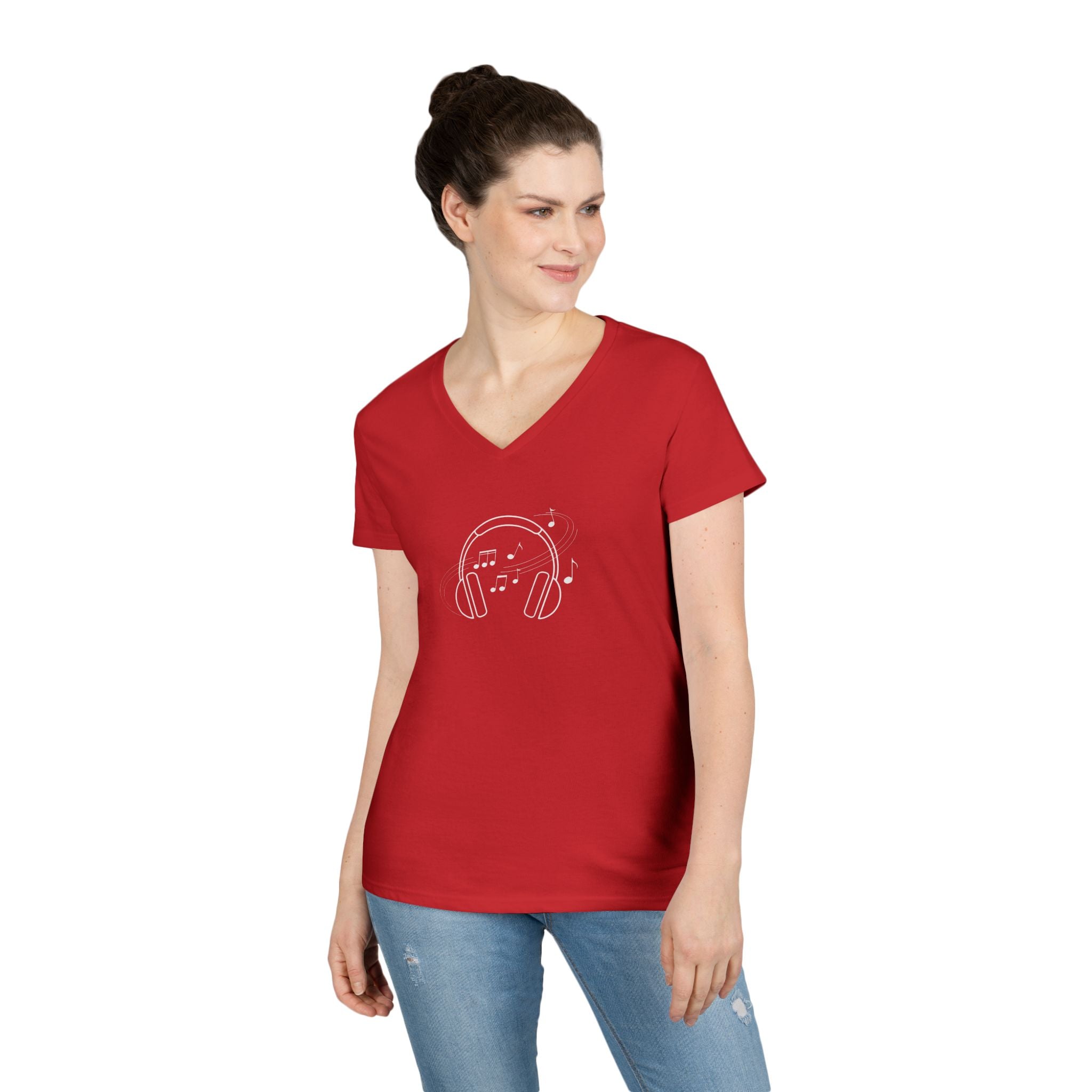 Music Headphones V-Neck