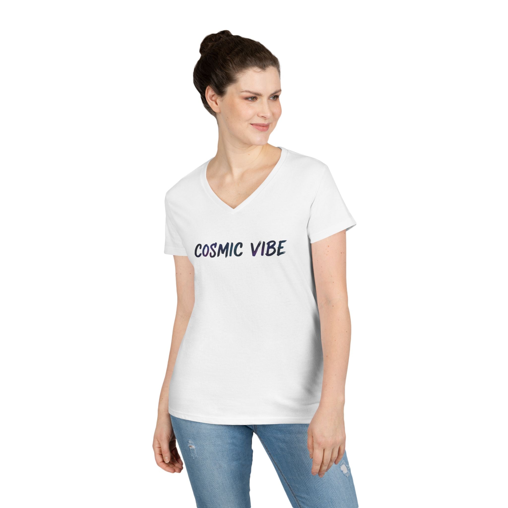 Brush Logo  V-Neck