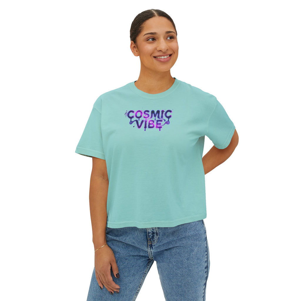 Psychedelic Vibe Boxy Tee