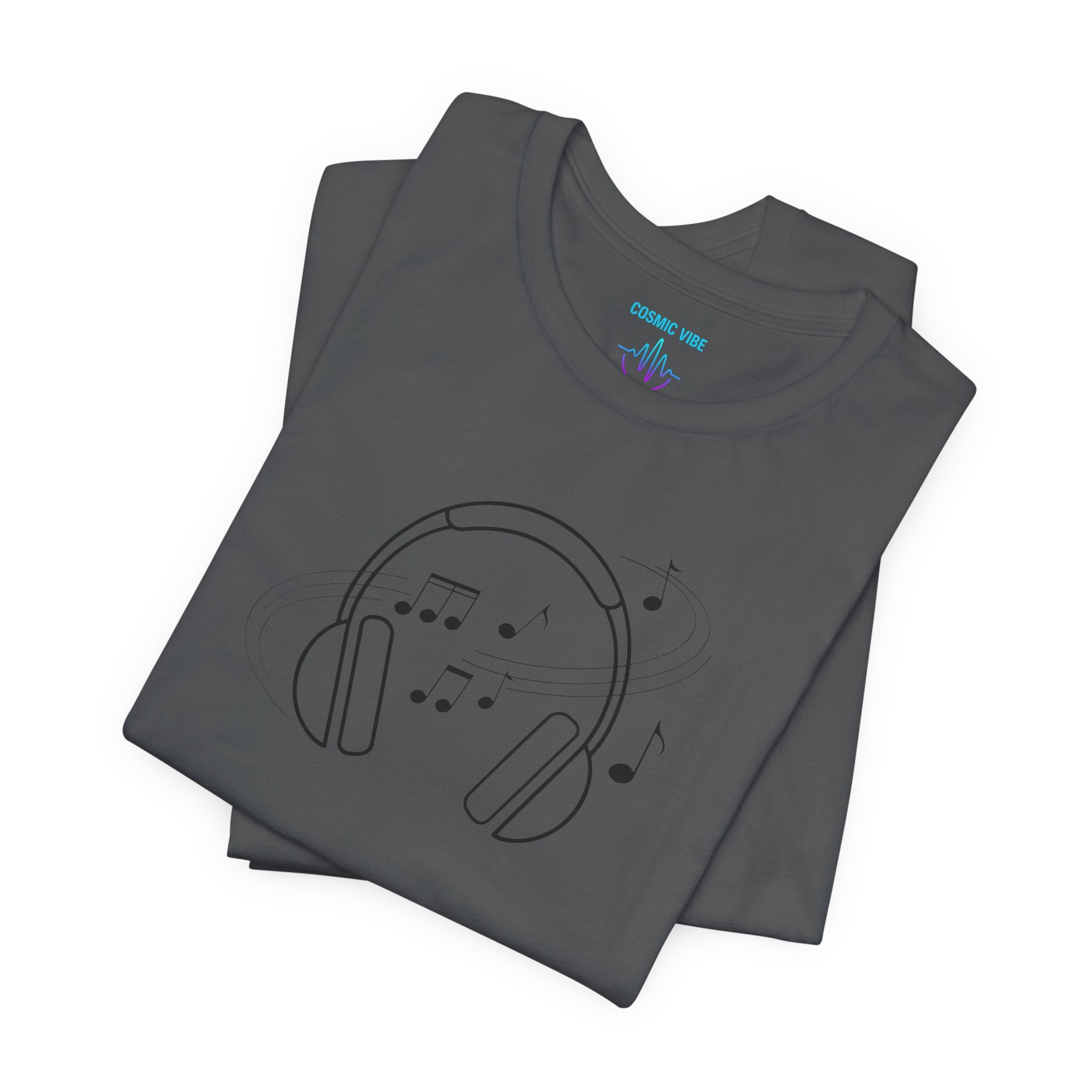 Music Headphones black logo