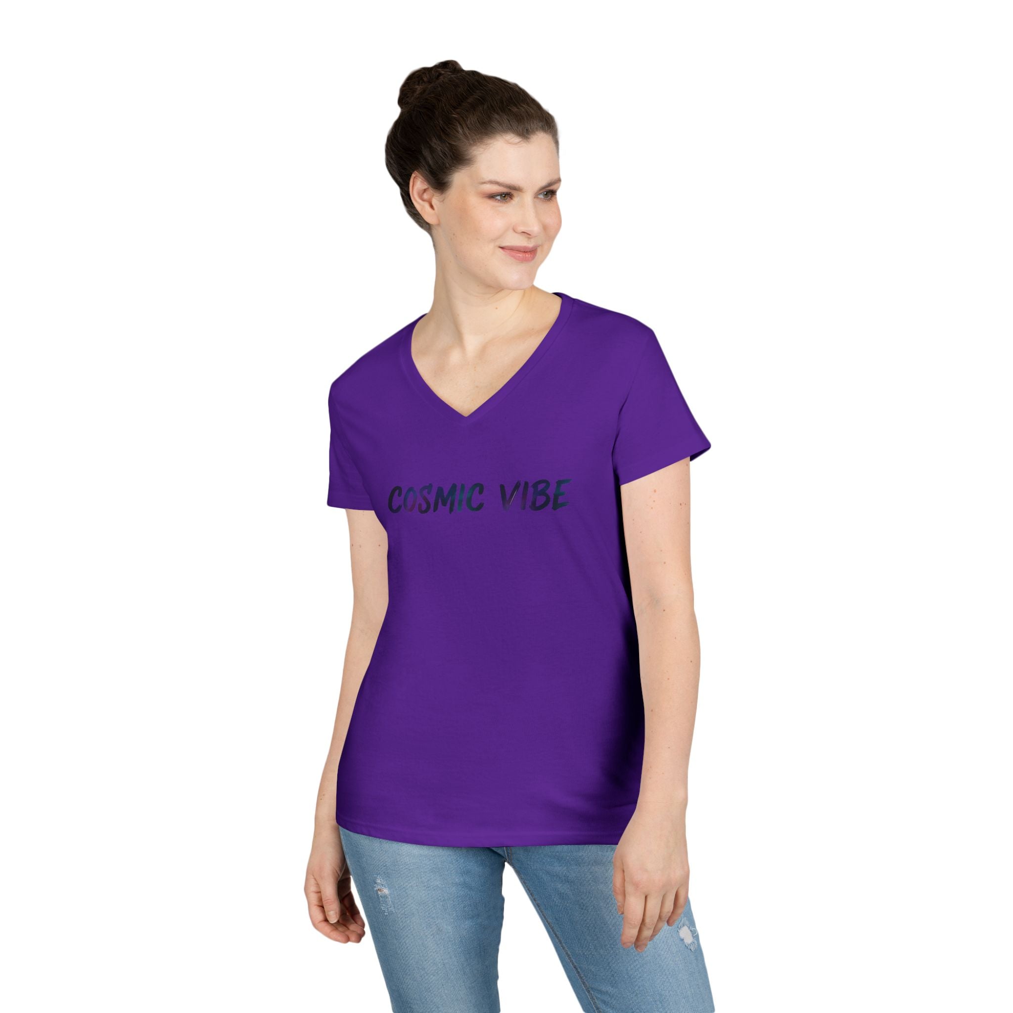 Brush Logo  V-Neck
