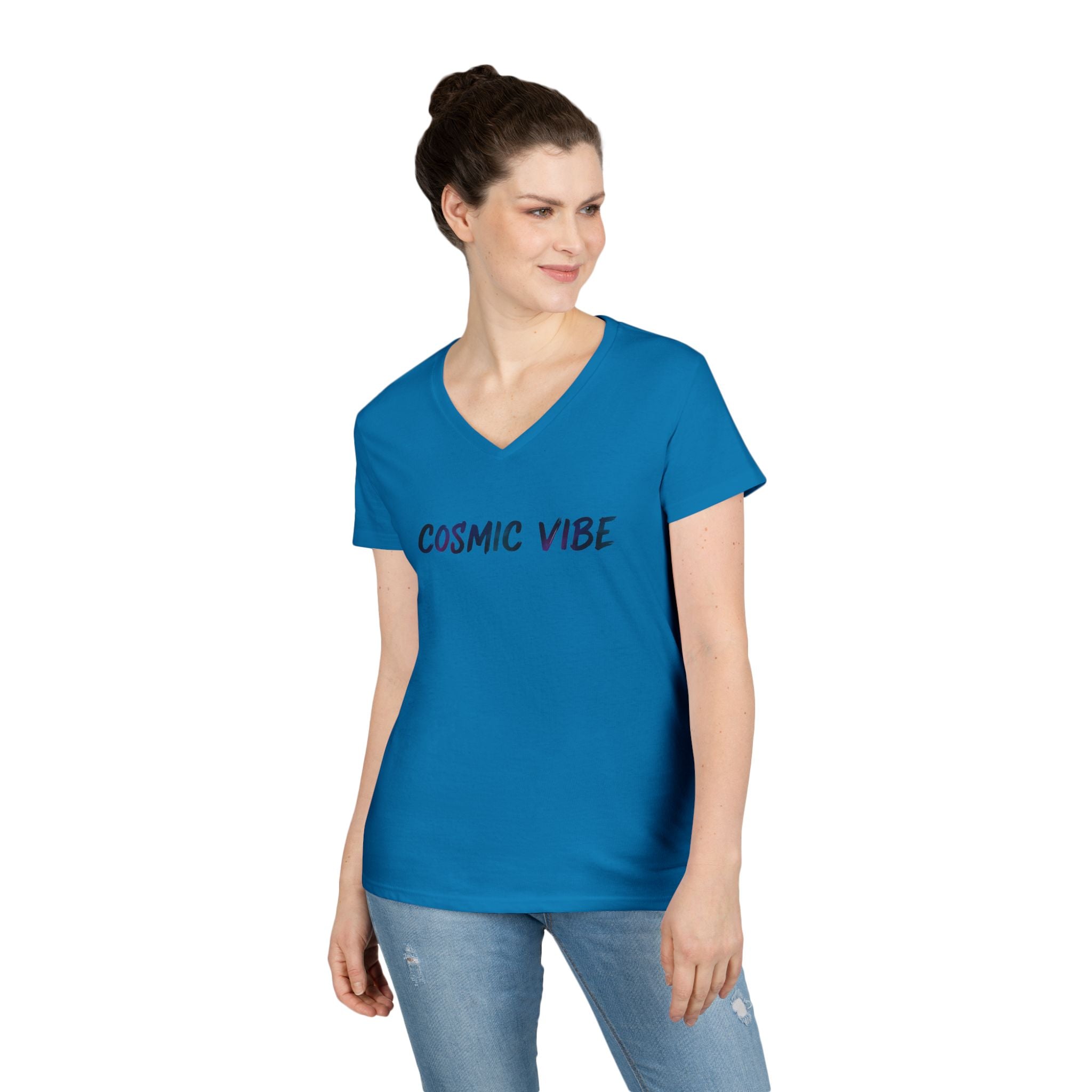 Brush Logo  V-Neck