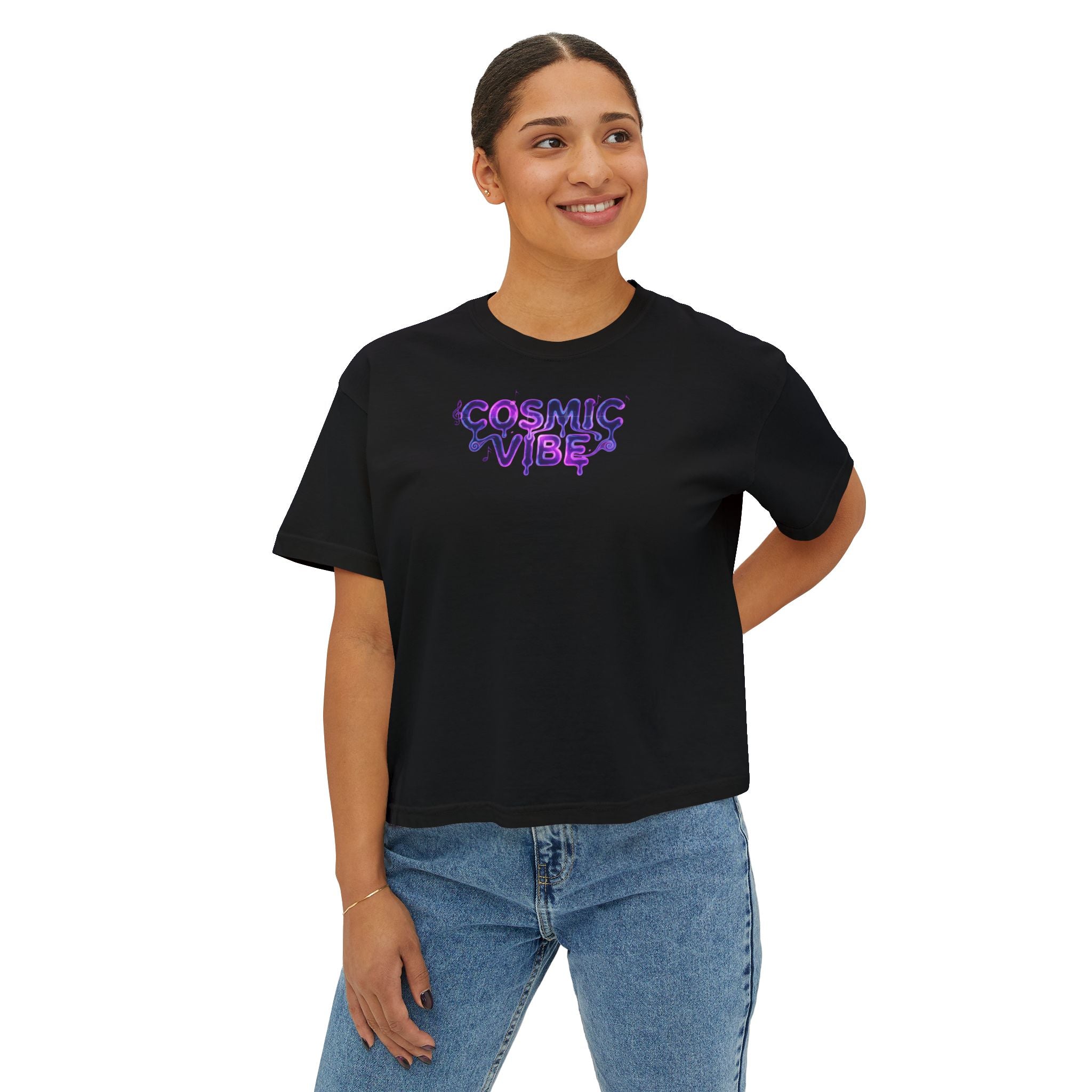 Psychedelic Vibe Boxy Tee