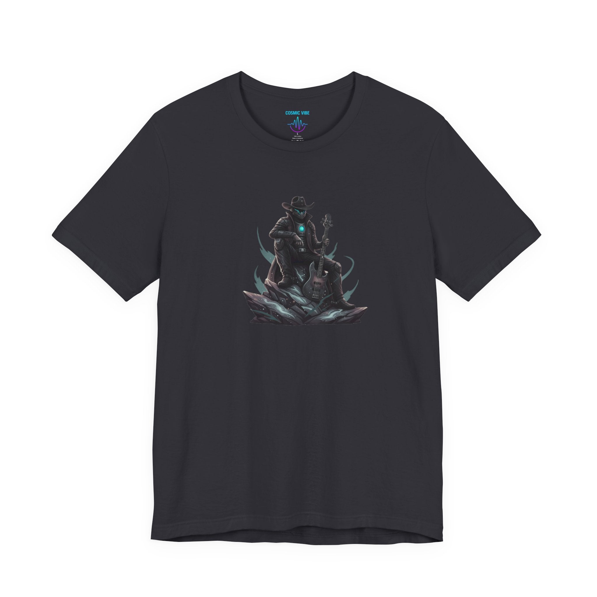 Space Cowboy Sitting on Rock