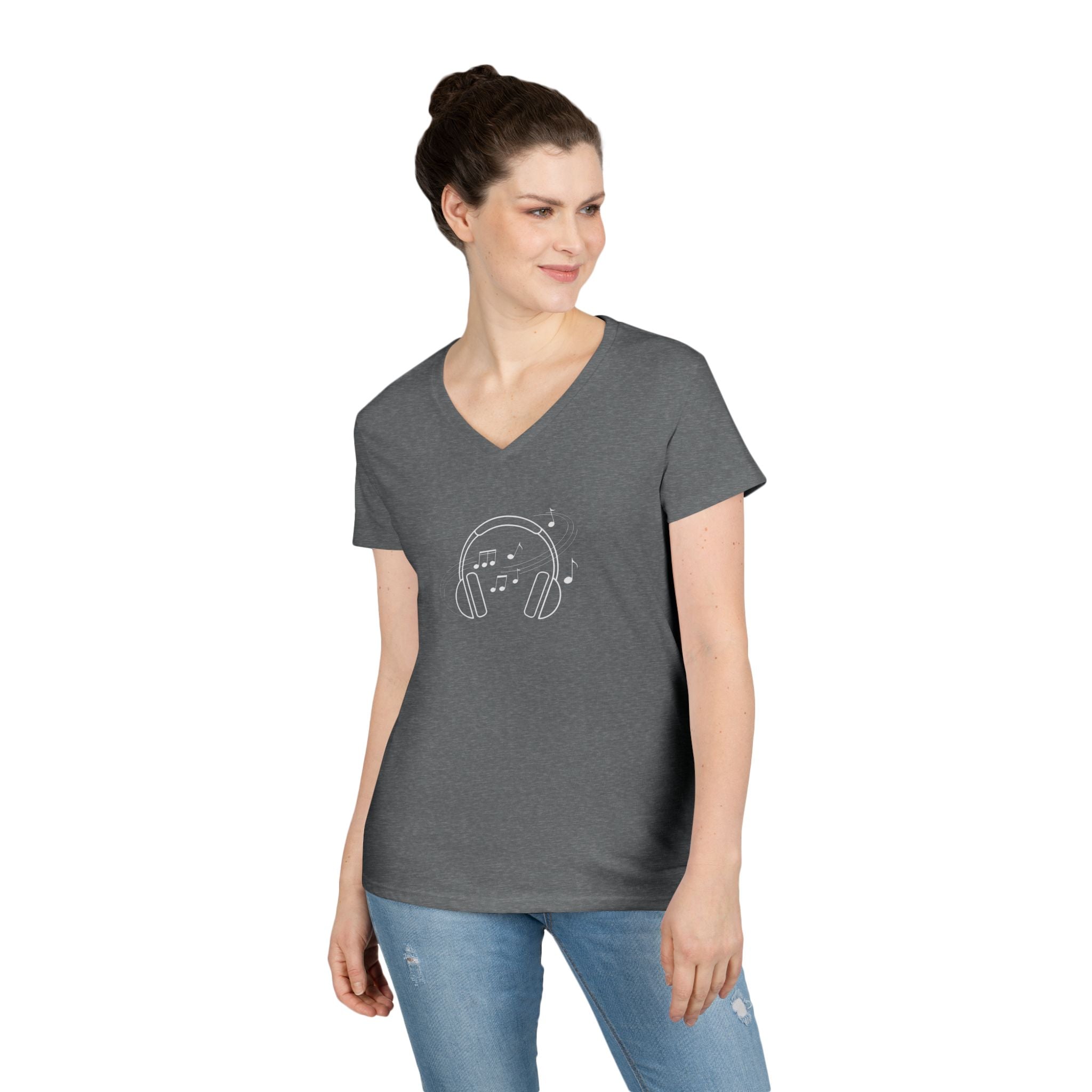 Music Headphones V-Neck