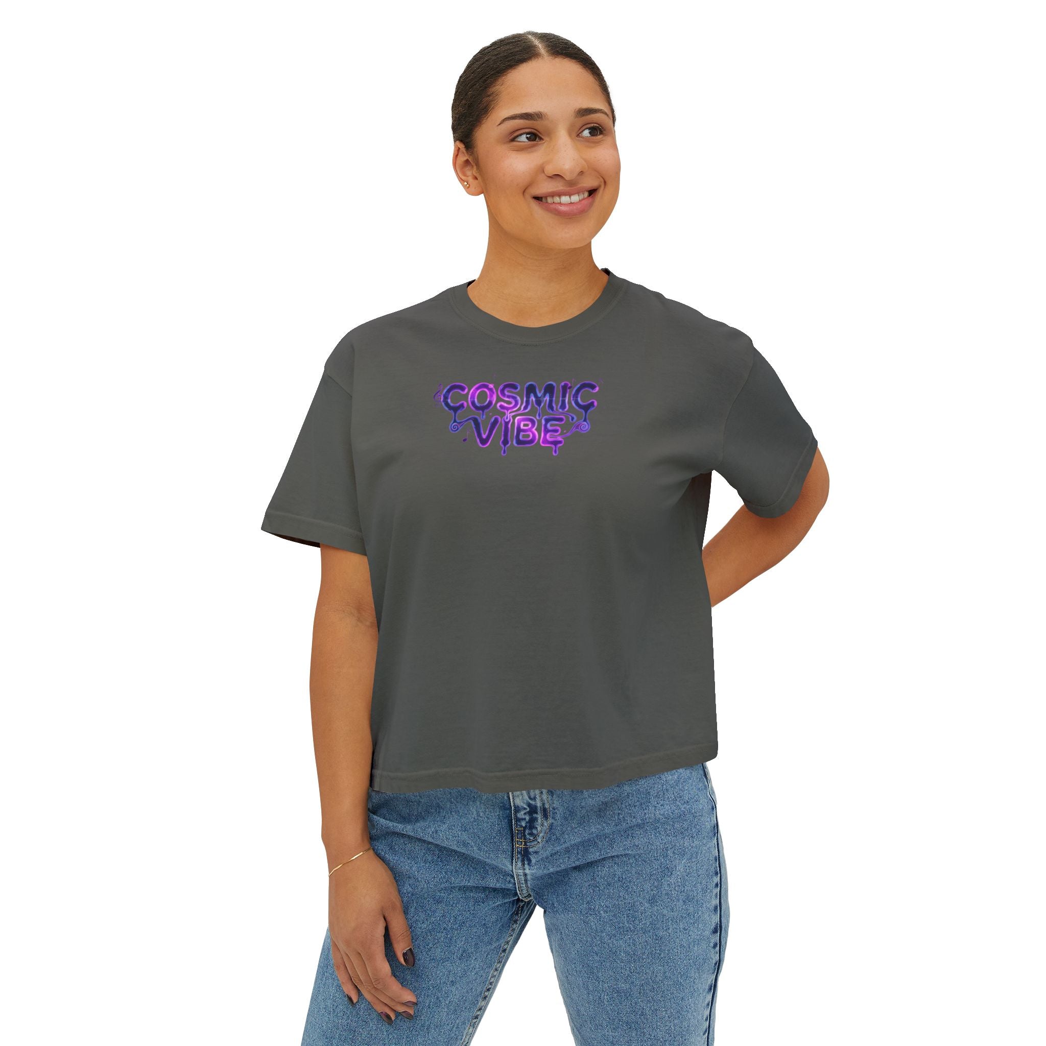 Psychedelic Vibe Boxy Tee