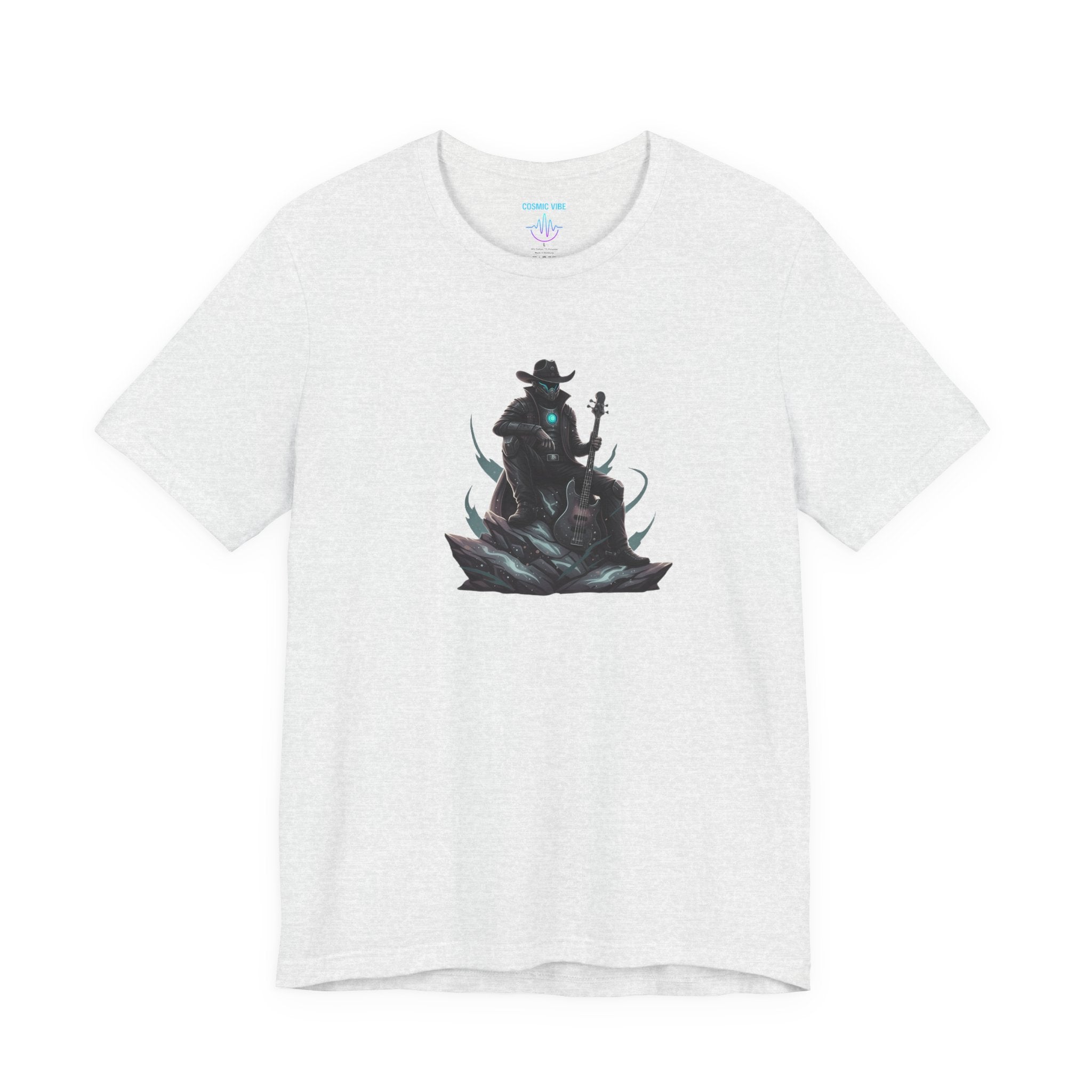 Space Cowboy Sitting on Rock