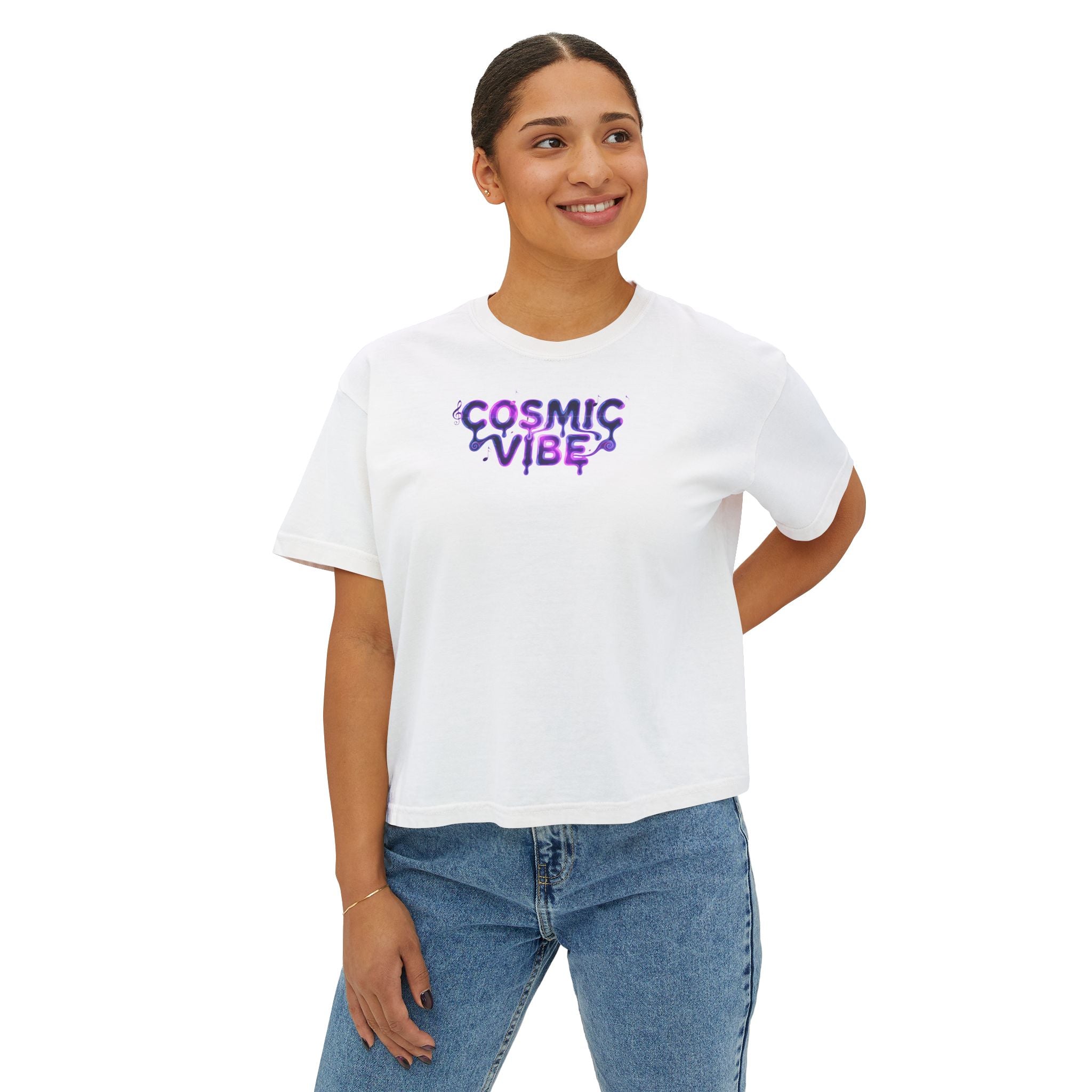 Psychedelic Vibe Boxy Tee
