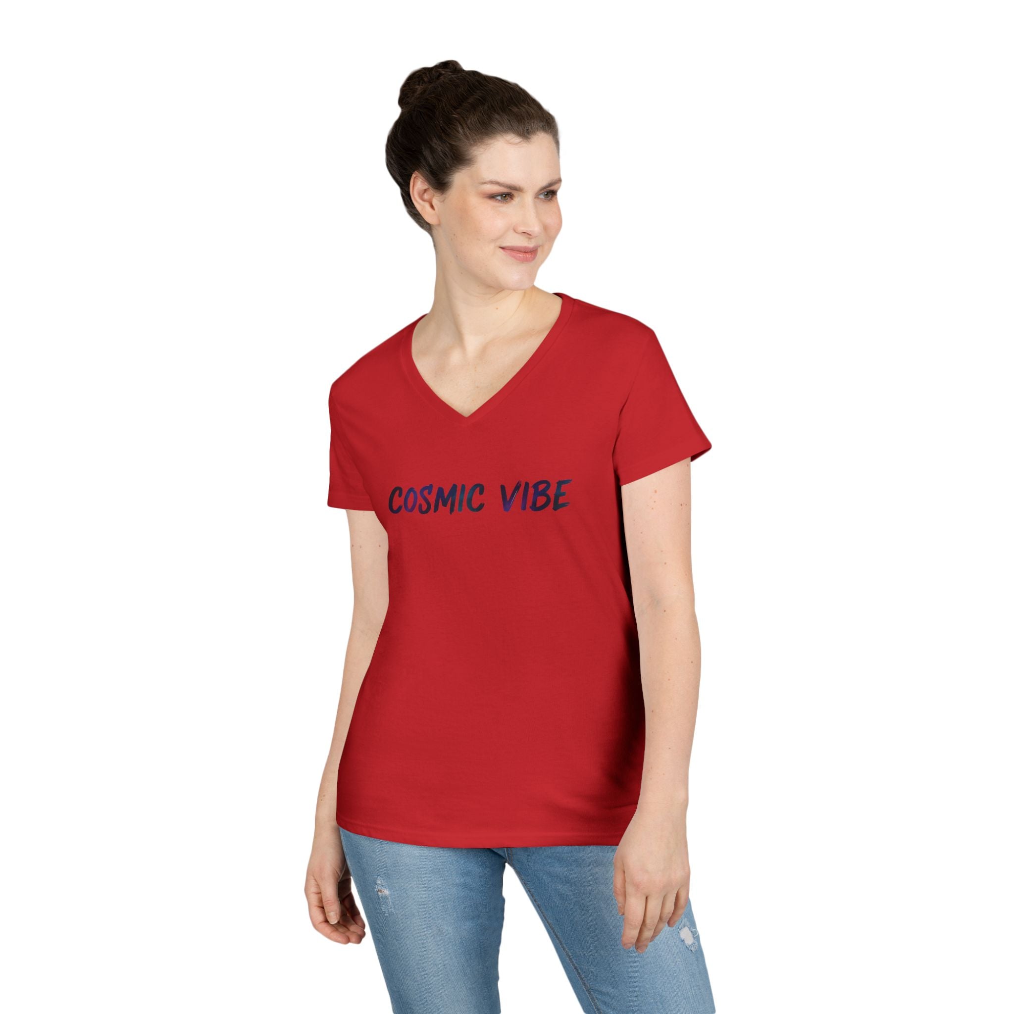 Brush Logo  V-Neck